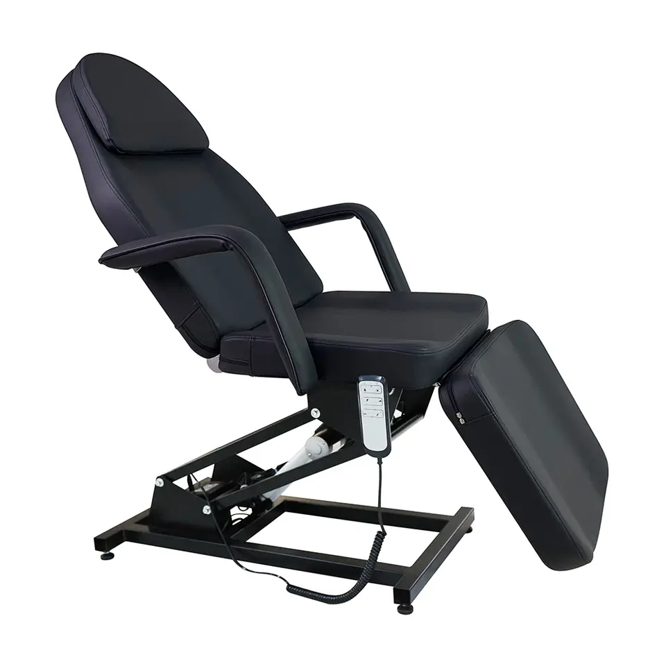 Sillón de Masaje de Belleza con Elevación Negra
