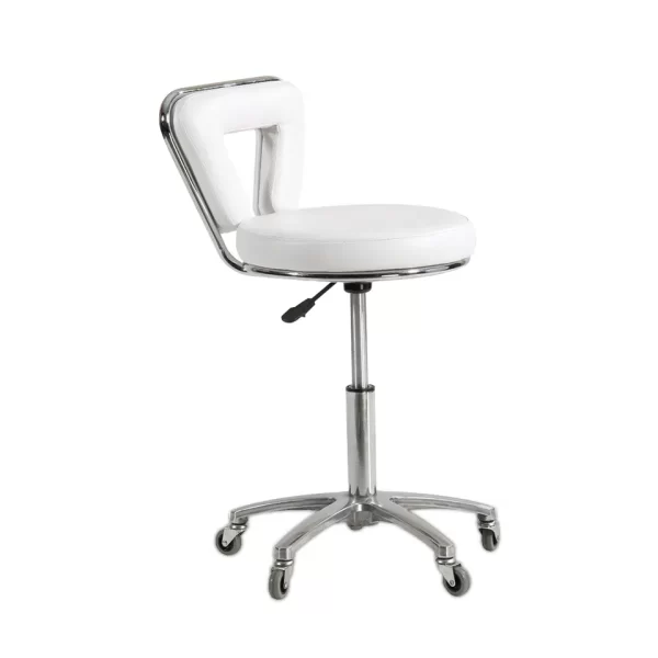 Taburete de Salón de Belleza Eleglance Blanco