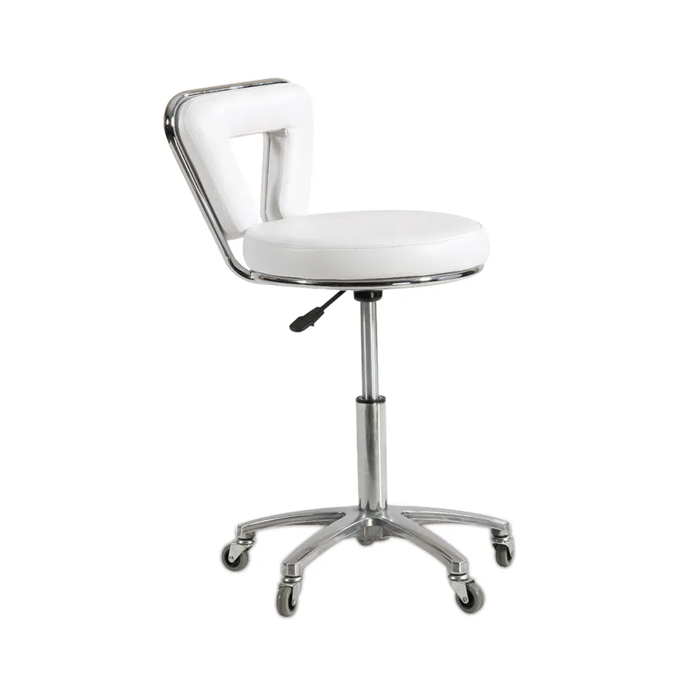 Taburete de Salón de Belleza Eleglance Blanco