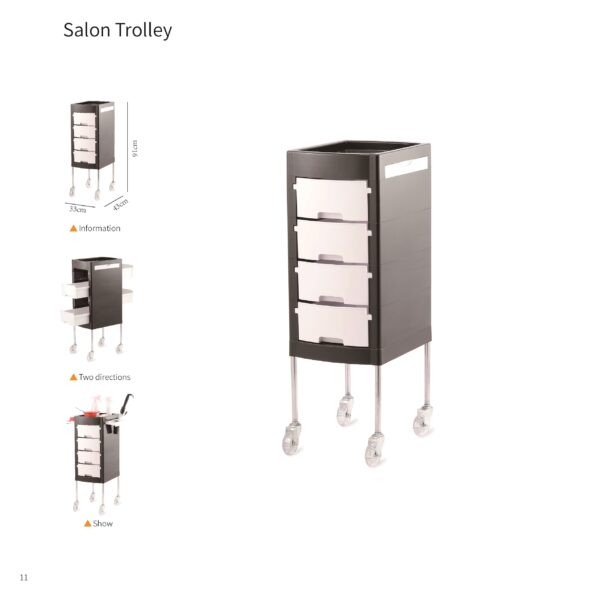 Multifunctional Lightweight Drawer Trolley Cart