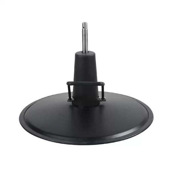 Polished Chrome Round Base With Hydraulic Pump - Imagen 2
