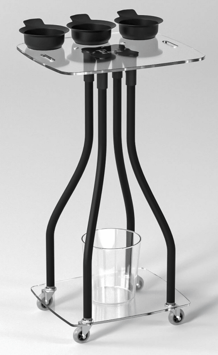 ProStyle Acrylic Color Tray Trolley 2 trolley-17