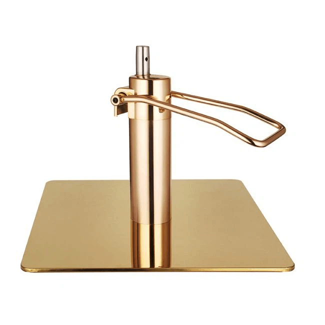 Kit Base Cuadrada Dorado Brillante con Bomba