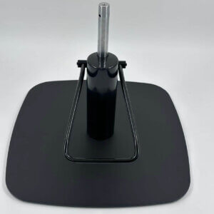 Kit de Base Cuadrada Irregular en Negro Mate con Bomba Hidráulica