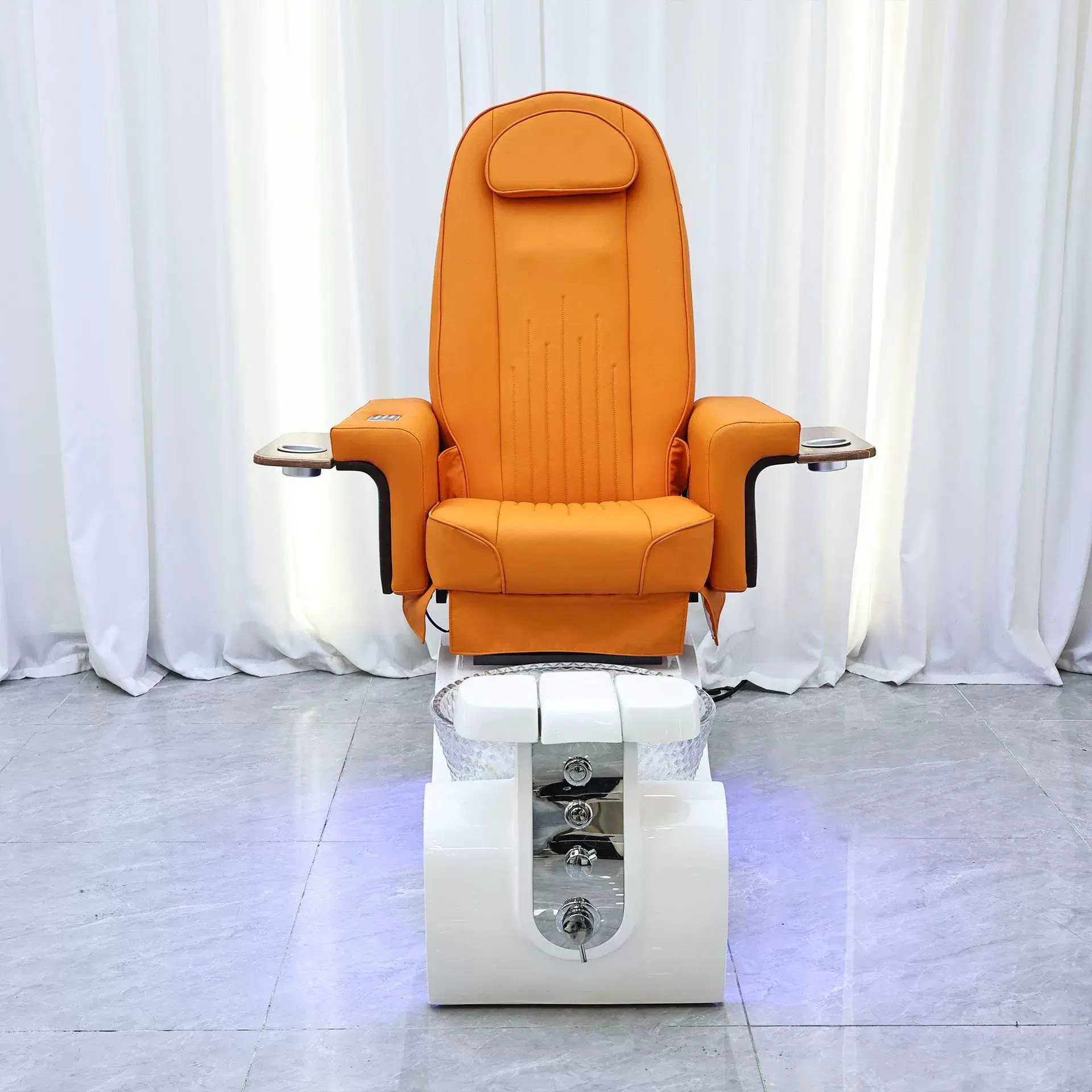 Luxury Robotic Roller Massage Pedicure Chair with Crystal Glass Bowl 3 Luxury Robotic Roller Massage Pedicure Chair with Crystal Glass Bowl - 图片 3