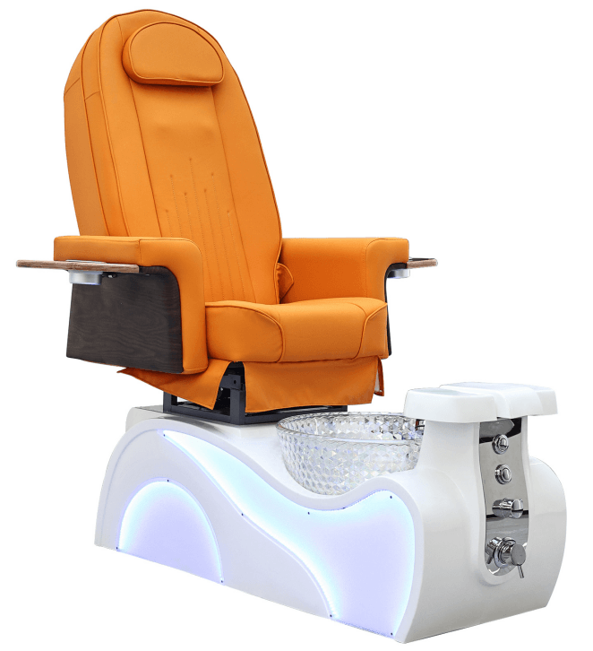 Luxury Robotic Roller Massage Pedicure Chair with Crystal Glass Bowl 1 Luxury Robotic Roller Massage Pedicure Chair with Crystal Glass Bowl